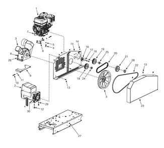 Section 3 Diagram and Parts List for GR3200  Campbell Hausfeld Compressor